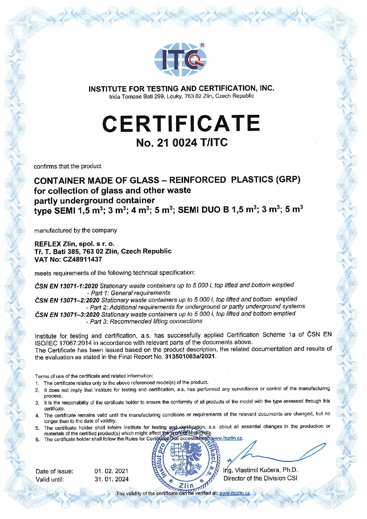 reflex-certificates